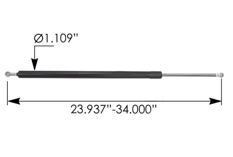2008 Freightliner Cascadia 125 Hood Shock #A1715585000