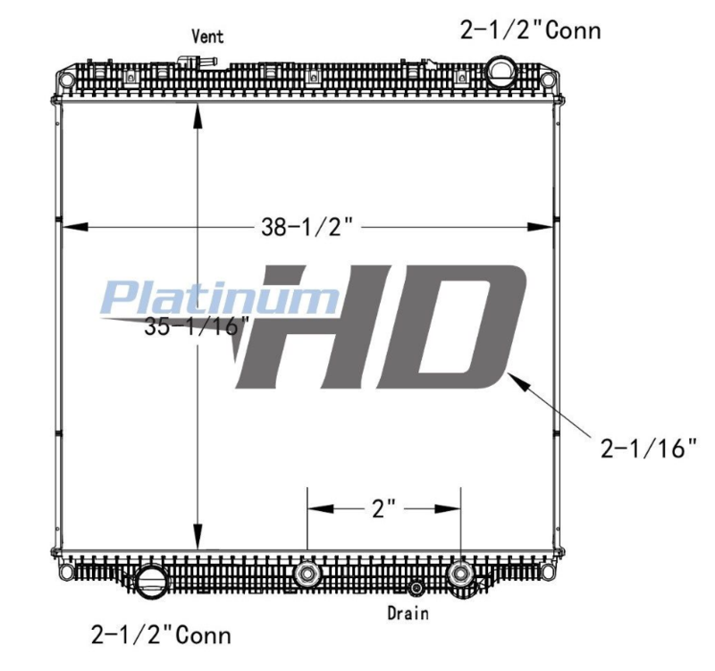 2017 Freightliner Cascadia Radiator #2401609
